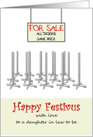 Happy Festivus for Daughter In Law To Be Festivus Poles For Sale card