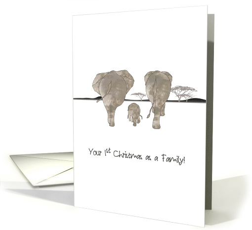1st Christmas as Parents Elephant Family on a Stroll in... (1402746)