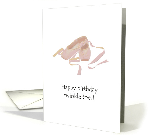 Ballet Shoes Birthday card (1404986)