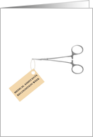 Medical Assistants Recognition Week MARWeek Arterial Forceps card