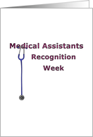 Medical Assistants Recognition Week Stethoscope card