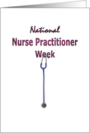 National Nurse Practitioner Week, stethoscope card