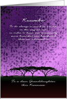 Kwanzaa for Granddaughter Kuumba Creativity Kwanzaa Seven Principles card