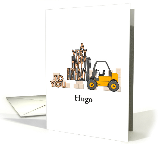 Birthday For Forklift Operator Lifting A Very Happy Birthday card