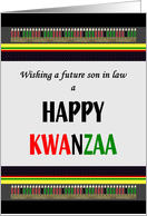 Kwanzaa for Future Son in Law Kinara and Candles card