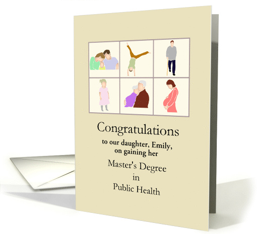 Congratulations Gaining Master's Degree in Public Health card