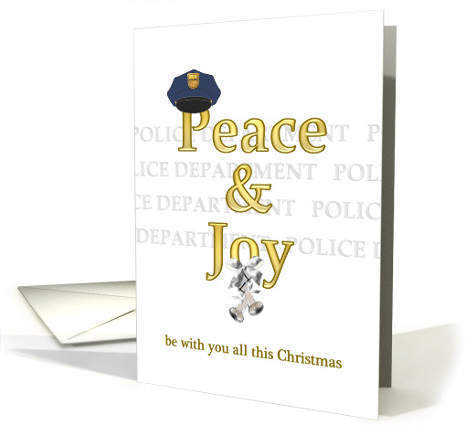 Peace And Joy Christmas Greeting From Police Department... (1412532)