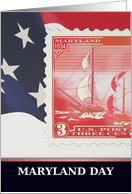 Maryland Day Stars and Stripes Ark and Dove 1934 Stamp Issue card