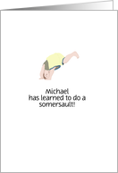 Custom Congratulations On Learning To Do A Somersault card