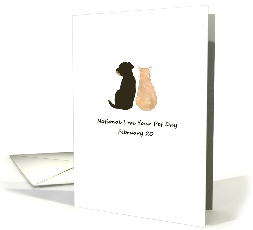 National Love Your Pet Day February 20 Dog and Cat... (1418584)