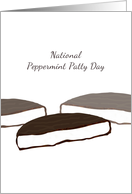 National Peppermint Patty Day February 11 Half a Peppermint Patty card