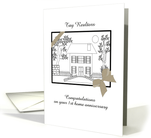 Customizable Year Home Anniversary Realtors to Clients... (1420396)