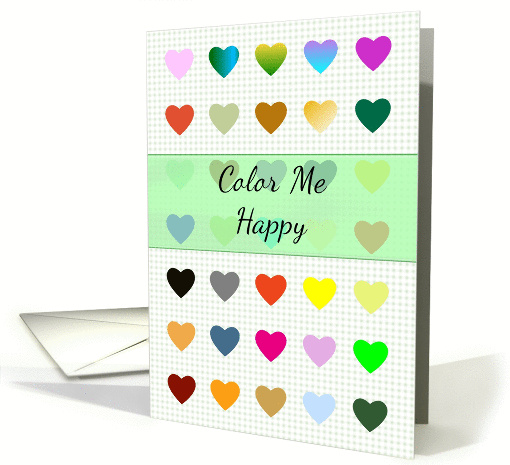 Thinking of you, color me happy, colorful hearts card (1420482)