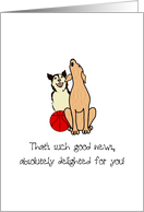 Mediport Removal Cartoon Dogs Howling With Delight card