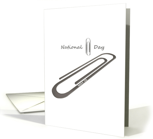 National Paperclip Day May 29 Huge Paperclip card (1420982)