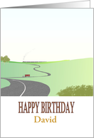Custom Birthday Truck Driver Intermodal Freight Transportation card