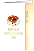 National Hot Cross Bun Day Sweet Spiced Bun card