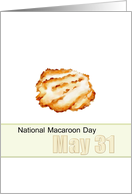 National Macaroon Day May 31 Delicious Coconut Macaroon card