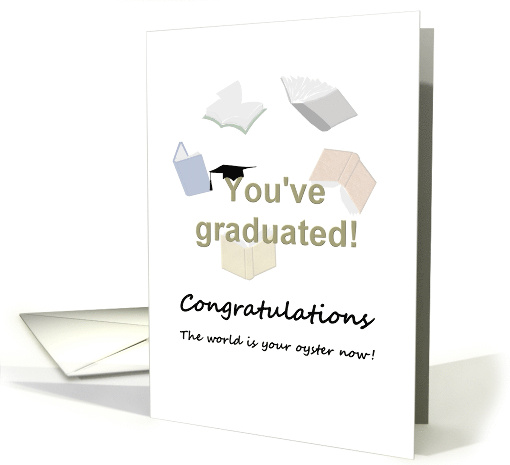 Graduation Congratulations From Departed Books Up In The Air card