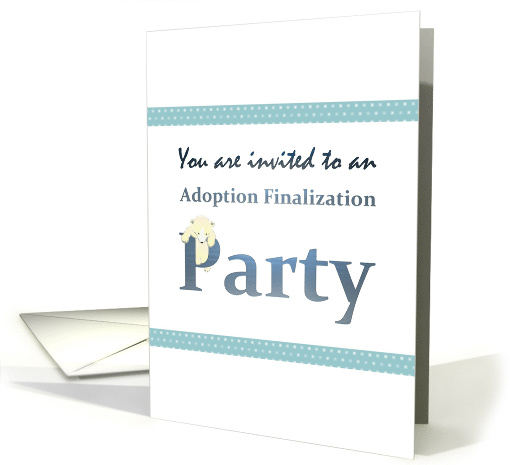 Adoption Finalization Party Invitation Cute Baby Polar... (1427266)