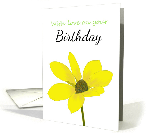 Birthday sketch of pretty coneflower card (1429280)