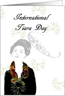 Tiara Day May 24 Profile of a Lady and a Tiara card