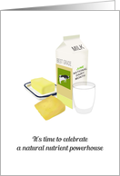 National Dairy Month in June Selection of Dairy Products card