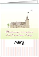 Customizable Baby Name Dedication Day for Great Granddaughter card