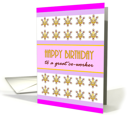 Birthday For Co-Worker Colorful Geometric Patterns card (1440648)