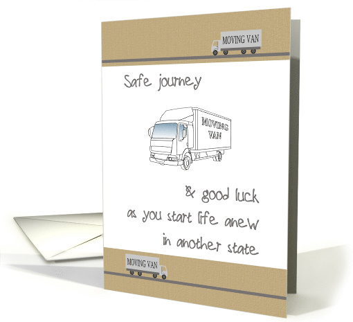 Relocating To Another State Moving Vans card (1442064)