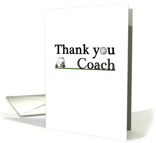 Thank You Golf Coach card (1443294)