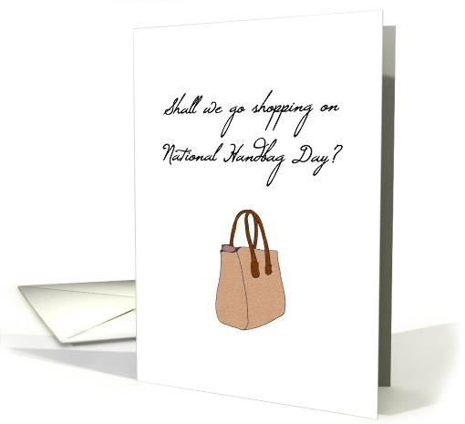 National Handbag Day Shall we go Shopping? card (1444018)