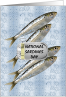 National Sardines Day Greeting in a Can Sardines card