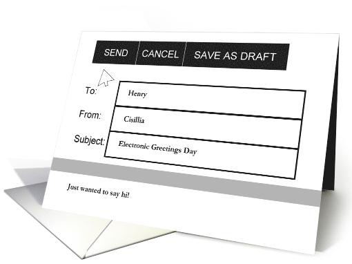 Electronic Greetings Day Customizable Email Greeting card (1444032)