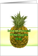 International Pineapple Day Sketch of Juicy Pineapple card