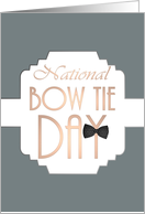 National Bow Tie Day Letter ’Y’ Wearing a Bow Tie card