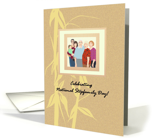National Stepfamily Day Illustration of a Blended Family card