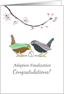 Adoption Finalization Congratulations Two Birds And A Little Heart card