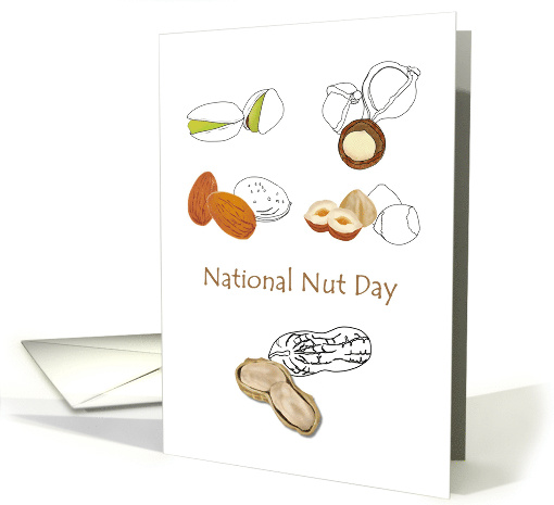 National Nut Day A Selection of Delicious Nuts card (1450432)