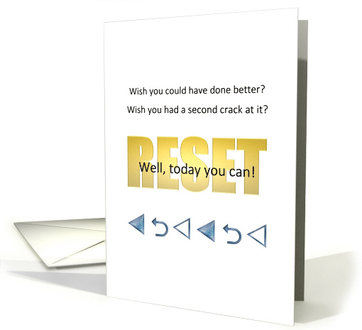 National Mulligan Day Giving Yourself a Second Chance card (1450974)
