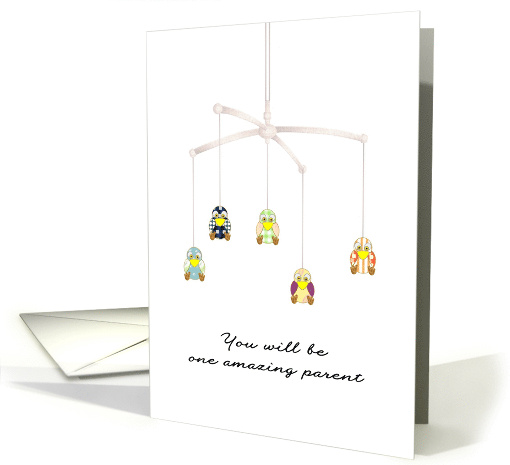 New Baby for Single Mom Baby Mobile with Colorful Baby Owls card