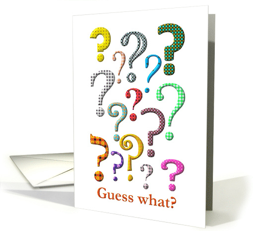 National Punctuation Day Colorful Question Marks card (1451718)