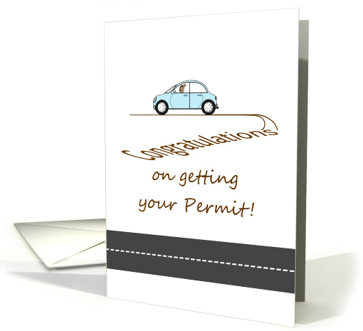 Congratulations On Getting Driving Permit Happy Female... (1452592)