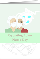 Operating Room Nurse Day Nurses in Scrubs in Operating Room card