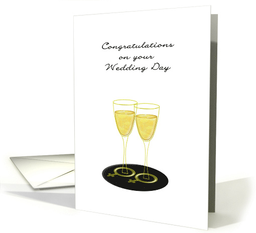 Lesbian Wedding Champagne Female Gender Symbol Glass Base card