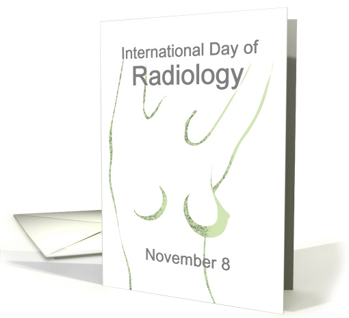 International Day of Radiology Nov 8 Illustration of Female Body card