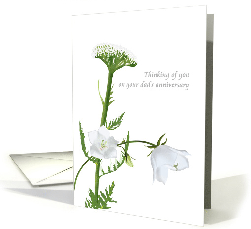 Remembering your Dad Yarrow and Campanula Flowers card (1455698)