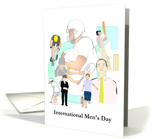 International Men's Day November 19 Activities of Men and Boys card