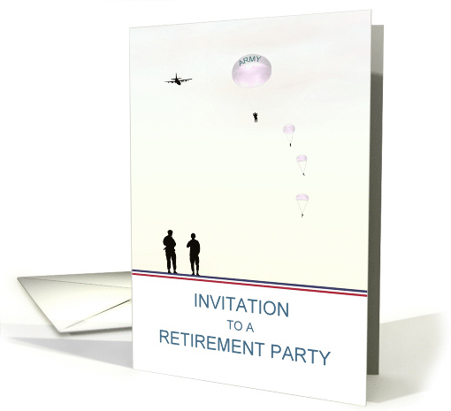 Retirement From Army Party Invitation Soldiers... (1458170)