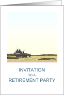 Retirement for Marine Party Invitation Personnel in Training card